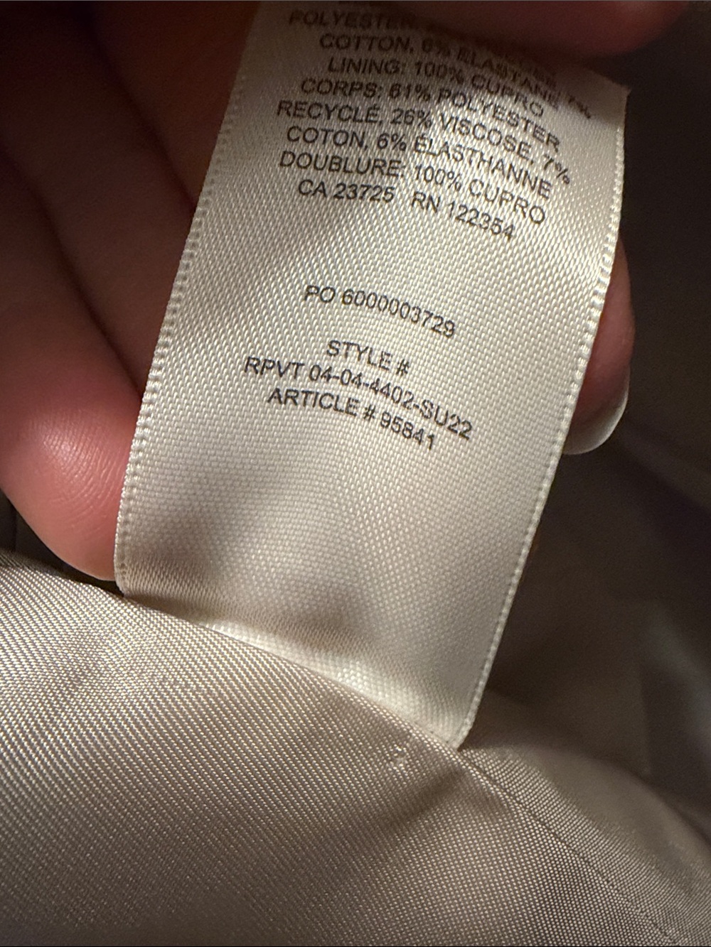 Aritzia Wilfred Flores blazer heather oat beige - Picture 5 of 5